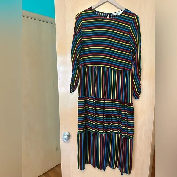 NEVER WORN rainbow Compañía Fantástica dress. Size M - Picture 1 of 5